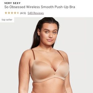 Victoria’s Secret So Obsessed wireless push up bra Size 36-D